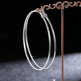 9cm Stainless Steel Basketball Wives Women Fashion Jewelry Large Hoop Earrings