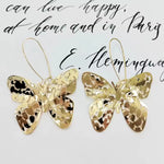 Exaggerated Hollow Butterfly Hoop Earrings Stunning Women Fashion Jewelry Accessories