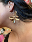 Exaggerated Hollow Butterfly Hoop Earrings Stunning Women Fashion Jewelry Accessories