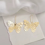 Exaggerated Hollow Butterfly Hoop Earrings Stunning Women Fashion Jewelry Accessories