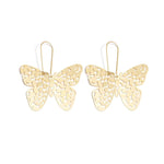 Exaggerated Hollow Butterfly Hoop Earrings Stunning Women Fashion Jewelry Accessories