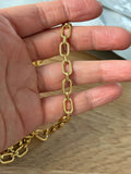 Chunky Stainless Steel Golden Link Chain Choker Necklace For Women Minimalist Jewelry