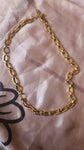 Chunky Stainless Steel Golden Link Chain Choker Necklace For Women Minimalist Jewelry