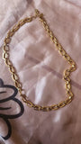 Chunky Stainless Steel Golden Link Chain Choker Necklace For Women Minimalist Jewelry