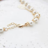 Layered Simulated Pearl Long Sweater Chain Necklace Elegant Women Fashion Jewelry Accessory