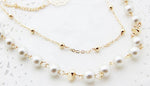 Layered Simulated Pearl Long Sweater Chain Necklace Elegant Women Fashion Jewelry Accessory