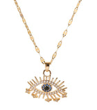 Lucky Blue Evil Eye Sweater Chain Pendant Fashion Jewelry Necklace For Women
