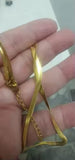 Flat Snake Chain Herringbone Collar Minimalist Layering Fashion Jewelry Necklace
