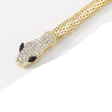 Gold Color Magnetic Textured Snake Wrap Choker Collar Necklace Fashion Jewelry