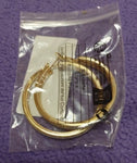 Elegant 50mm Round Circle Gold Silver Shiny Hoop Earrings Statement Hip Hop Fashion Jewelry For Women