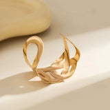 Chunky Wide Gold-Tone Wide Lattice Wrap Criss-Cross Cuff Fashion Bangle Bracelet