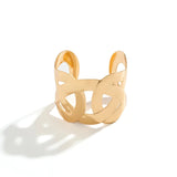 Chunky Wide Gold-Tone Wide Lattice Wrap Criss-Cross Cuff Fashion Bangle Bracelet