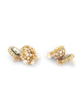 Green Color Kundan & Pearl Choker Necklace Jhumka Earrings Maangtikka Bridal Wedding Jewelry Set
