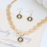 Trendy Gold Lion Head Pendant Necklace & Earring Set - Statement Fashion Jewelry