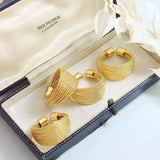 Chic Multi-Layer Gold Stackable Adjustable Open Fashion Finger Ring for Women