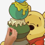 Pooh And Friends Peel and Stick Metric Growth Chart Wall Decals