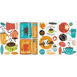 Cafe 32 Big Wall Stickers Coffee Cup Java Kitchen Room Decor Decals