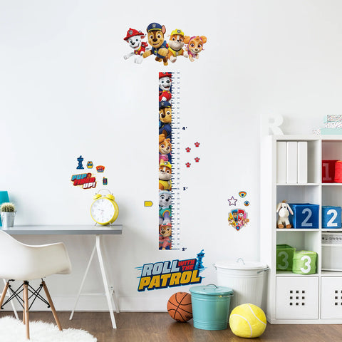 Paw Patrol Friends Growth Chart Peel and Stick Giant Wall Decals