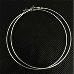 9cm Stainless Steel Basketball Wives Women Fashion Jewelry Large Hoop Earrings
