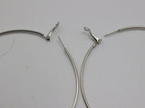 9cm Stainless Steel Basketball Wives Women Fashion Jewelry Large Hoop Earrings