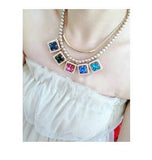 Hot Selling Multicolor Imitation Pearl Women Choker Statement Necklace & Pendant Charm Fashion Jewelry - EonShoppee