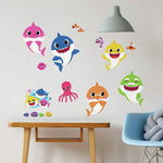 Roommates Baby Shark Peel & Stick Wall Decals 39 Characters Room Decor Stickers - EonShoppee