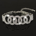 Elegant Trendy & Luxurious Women Fashion Wedding Jewelry Austrian Crystal Bracelet - EonShoppee
