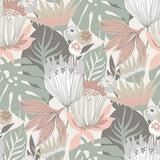 Retro Tropical Leaves Peel & Stick Wallpaper - EonShoppee