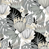 Retro Tropical Leaves Peel & Stick Wallpaper - EonShoppee