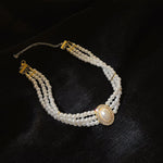 Super Elegant Multi Layer Simulated Pearl Choker Collar Necklace Traditional Wedding Fashion Jewelry