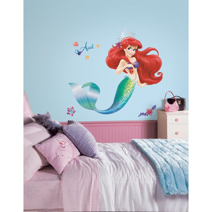 Roommates The Little Mermaid Peel & Stick Giant Wall Decals Girls Room Stickers - EonShoppee