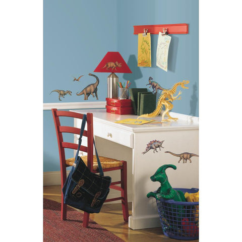DINOSAURS Peel & Stick 16 Wall Stickers T-Rex Boys Room Decor Wall Decals - EonShoppee