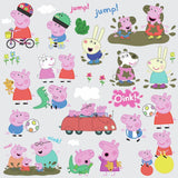 Peppa Pig Peel & Stick Wall Decals - EonShoppee