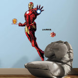 Iron Man Peel And Stick Giant Wall Decals with Glow - EonShoppee