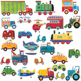 Cars And Trucks Transportation Peel And Stick Wall Decals - EonShoppee