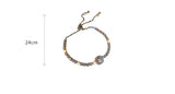 High Quality Shiny Zircon Adjustable Pull Chain Gold Plated Bracelet Fashion Jewelry For Women