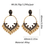 Exclusive Blue Over Sized Chandbali Earrings Ethnic Indian Jewelry Long Jhumka Earrings