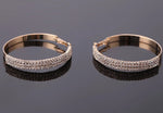 Gold Plated 6cm Big Circle Wide Hoop Earrings for Women Party wear Fashion Jewelry Earrings