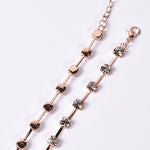 Luxury Rose Gold Long Sweater Chain Pendant Statement Fashion Jewelry Necklace for Women
