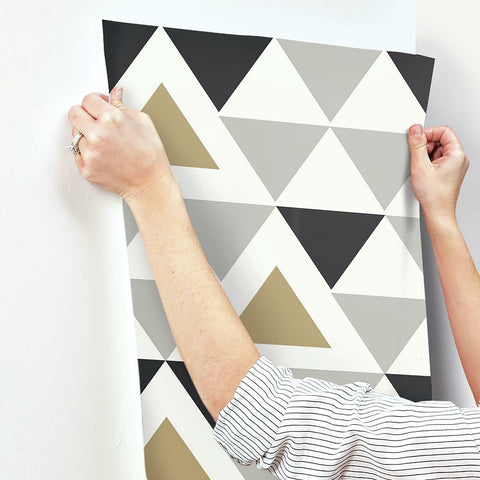 Geometric Triangle Peel & Stick Wallpaper - EonShoppee