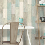 Coastal Weathered Plank Peel & Stick Wallpaper - EonShoppee