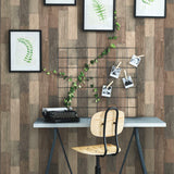 Dark Weathered Plank Peel & Stick Wallpaper - EonShoppee