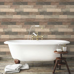 Dark Weathered Plank Peel & Stick Wallpaper - EonShoppee