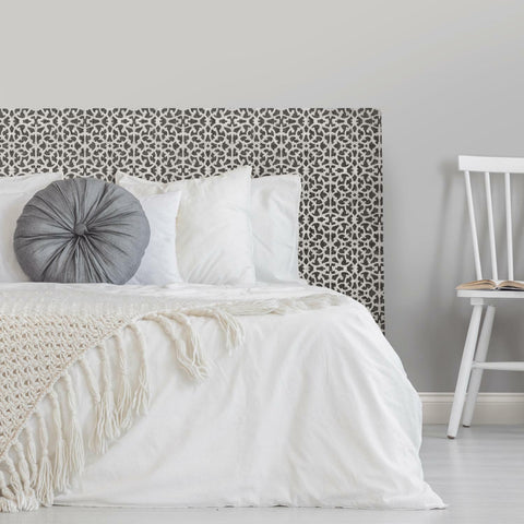 Black/White Scroll Gate Peel & Stick Wallpaper - EonShoppee