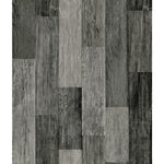 RoomMates Weathered Wood Plank Black Peel & Stick Wallpaper - EonShoppee