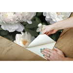 Black Photographic Floral Peel & Stick Wallpaper Mural - EonShoppee