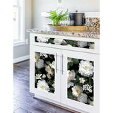 Black Photographic Floral Peel & Stick Wallpaper Mural - EonShoppee