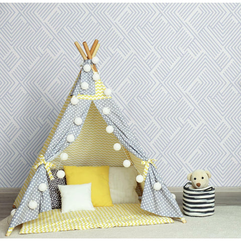 Silver Perplexing Peel & Stick Wallpaper - EonShoppee