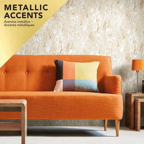 RoomMates Gold Marble Seas Peel & Stick Wallpaper - EonShoppee
