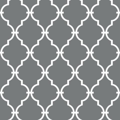 Grey Modern Trellis Peel & Stick Wallpaper - EonShoppee